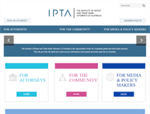 Tablet Screenshot of ipta.org.au